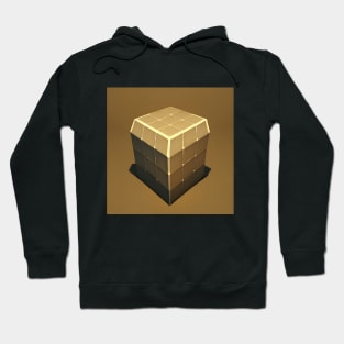 3D Brown Cube Hoodie